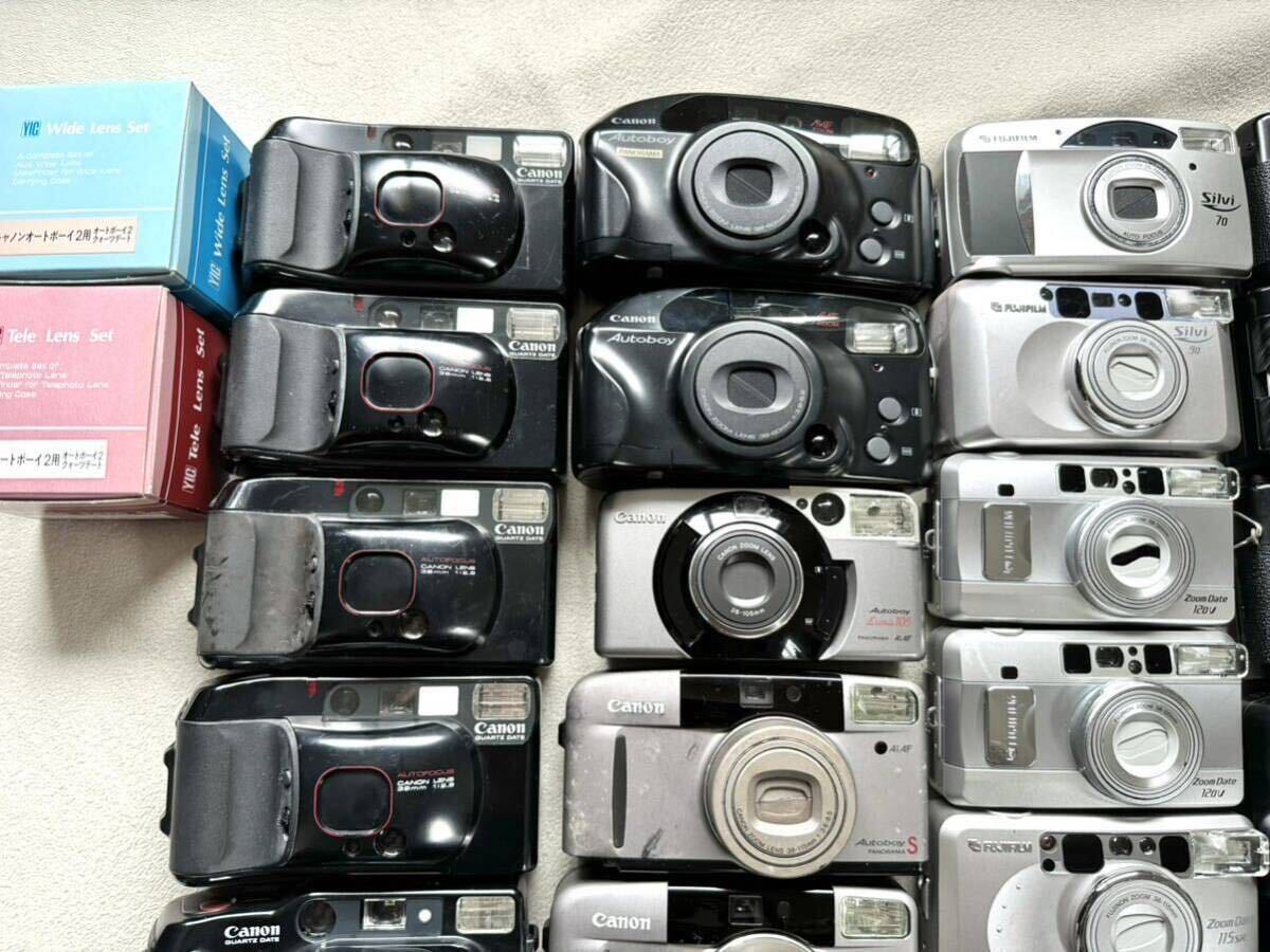 49 pcs large amount summarize! Autoboy XA compact film camera range finder summarize set junk treatment..