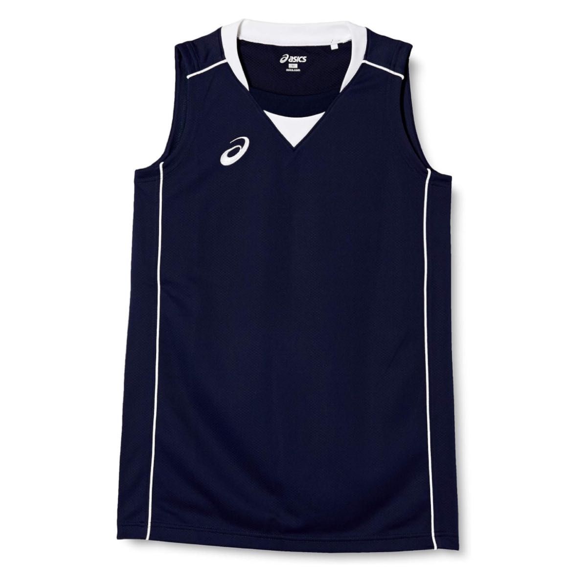 アシックス ASICS バスケットボール用 WSゲームシャツ XB2355 カラー：ネイビー×ホワイト　サイズ：L #XB2355