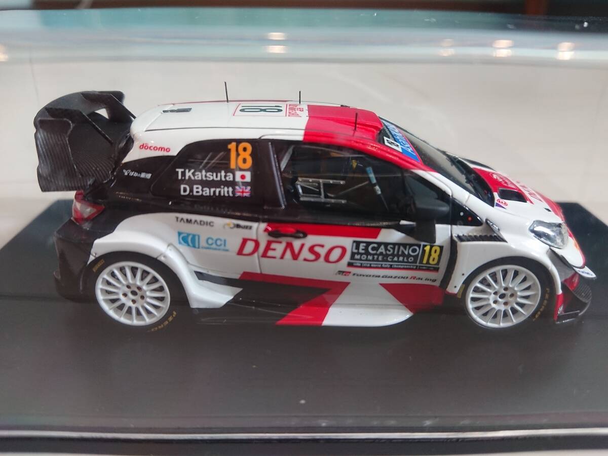 【送料込み・現状渡し】1/43 スパークモデル TOYOTA GAZOO Racing YARIS WRC #18 ラリー・モンテカルロ2021 勝田貴元 TGRパッケージの画像7