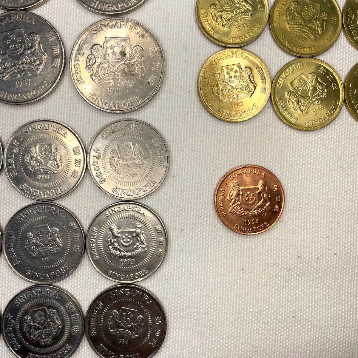 外貨 シンガポール コイン １セント硬貨 ５セント硬貨 １０セント硬貨 ２０セント硬貨 シンガポールドル