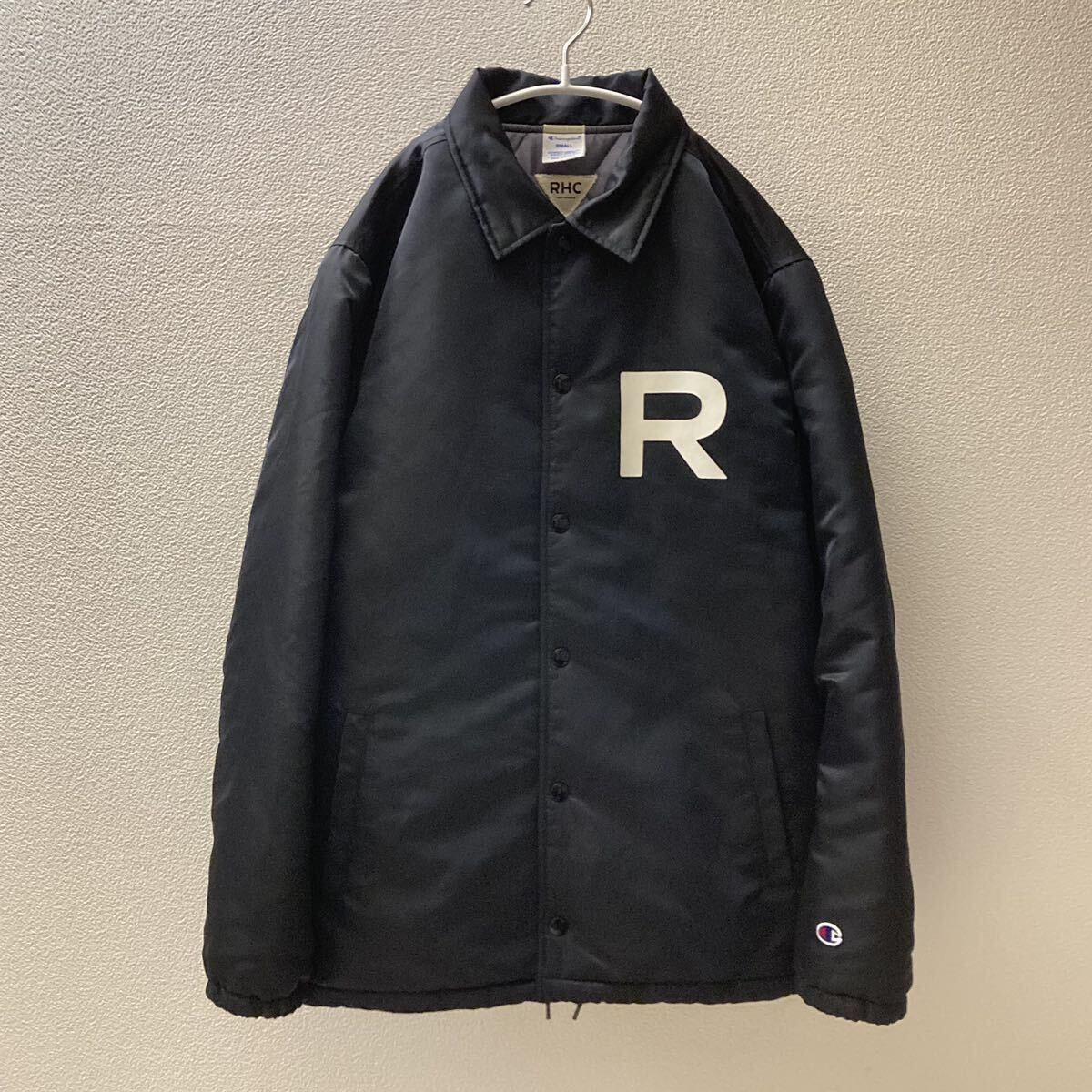 Champion for RHC Ron Herman ロンハーマン × チャンピオン Coach Jacket ロゴデザイン 中綿 キルティング コーチ ジャケット ブルゾン Sの画像1