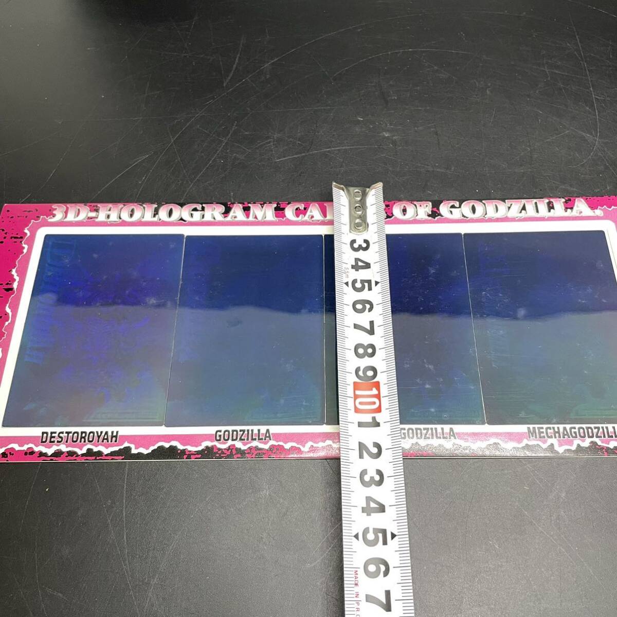 4 sheets summarize DESTOROYAH/GODZILLA/SPACEGODZILLA/MECHAGODZALLA Amada Godzilla trading collection Godzilla 3D tent card 