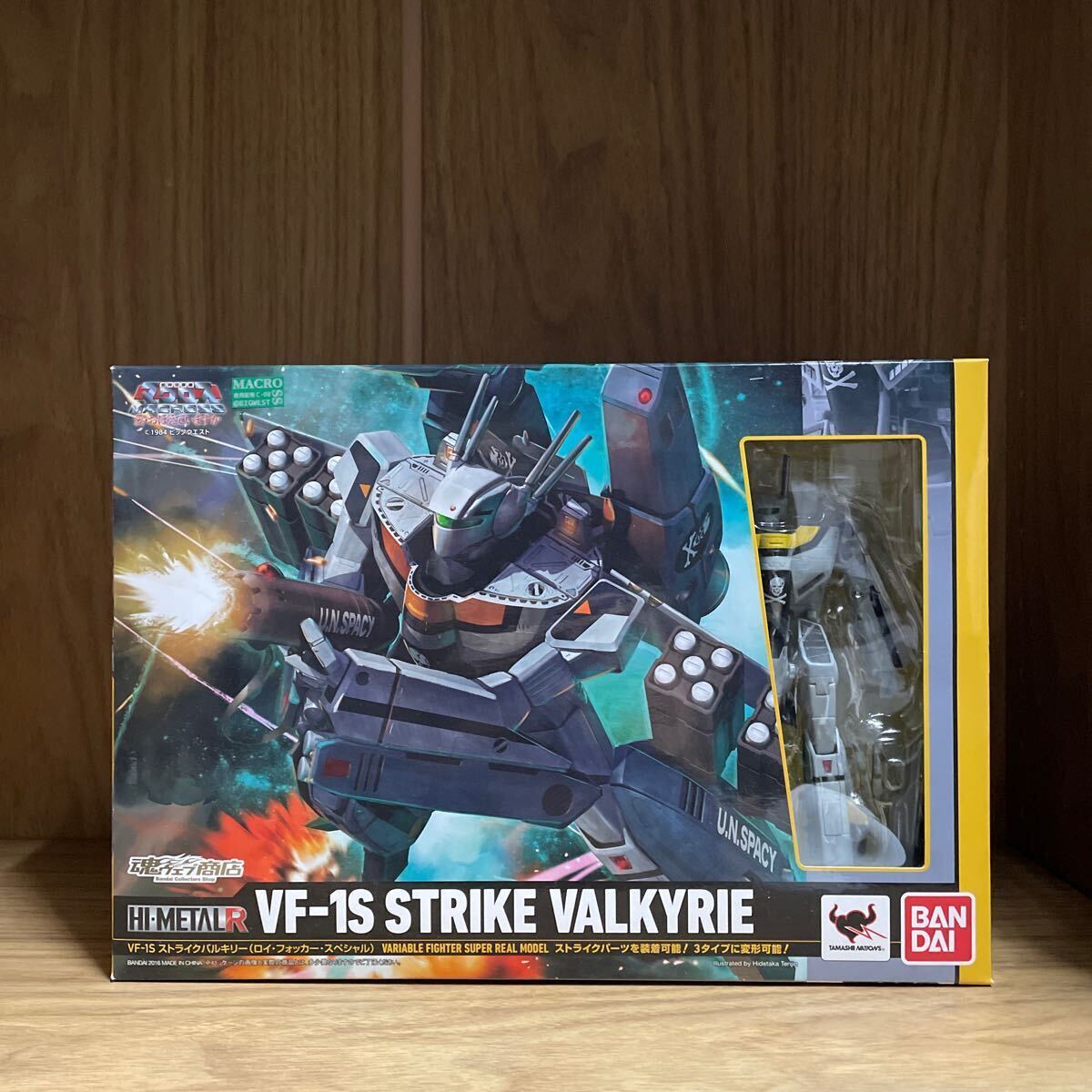 【魂ウェブ限定】HI-METAL R VF-1S ストライクバルキリー ロイ・フォッカー・スペシャル 魂ネイション2015開催記念 魂STAGE付 マクロスの画像1