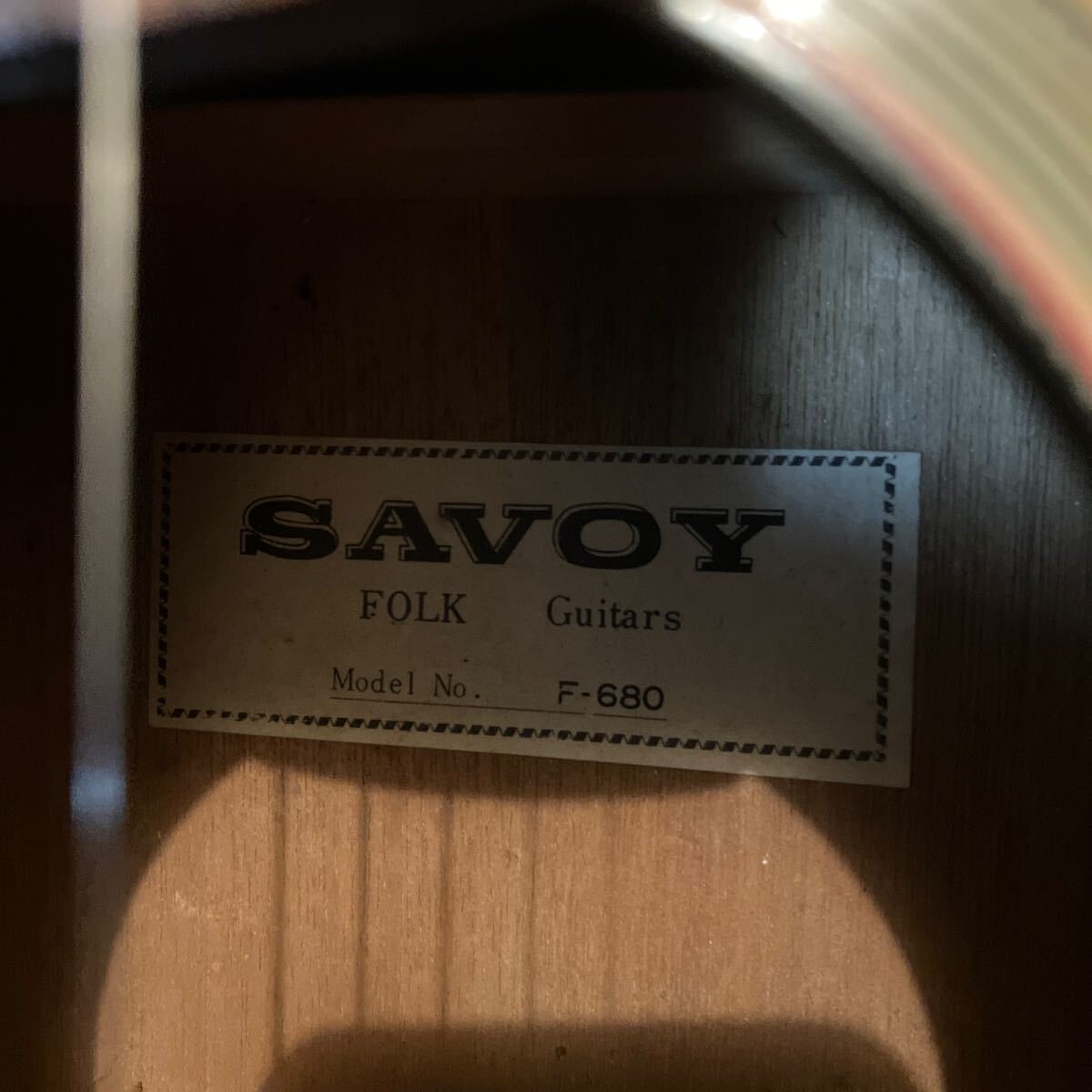 SAVOY アコースティックギター F-680 ヤマハ ビンテージ ジャパンヴィンテージ_画像2