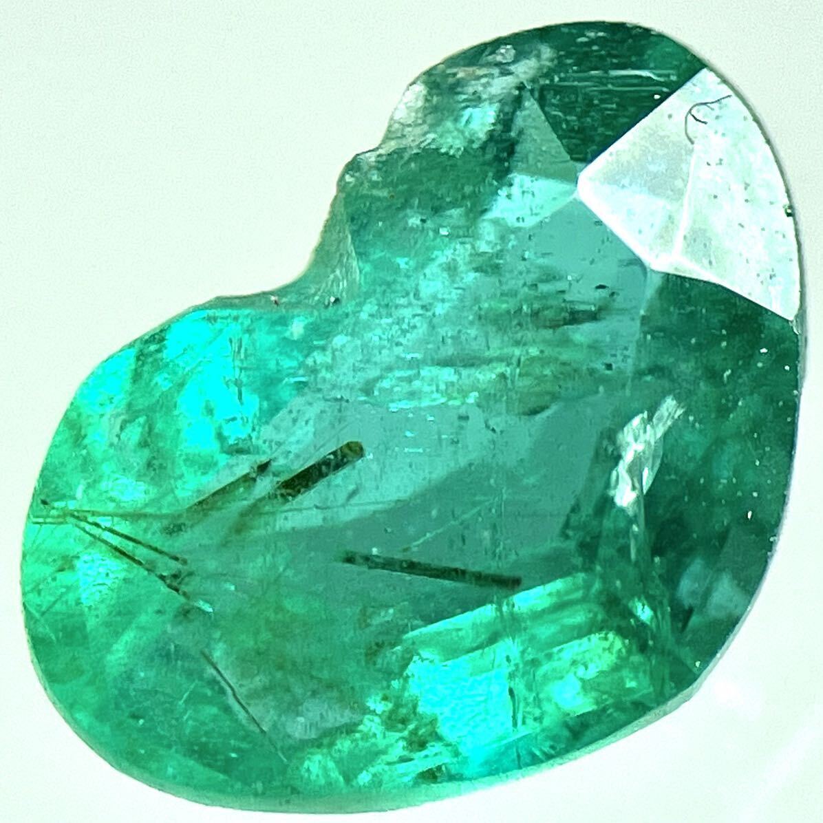 ☆天然エメラルド0.509ct☆A 約6.5×4.3mm ルース 裸石 宝石 ジュエリー ベリル jewelry beryl emerald テDG0の画像1