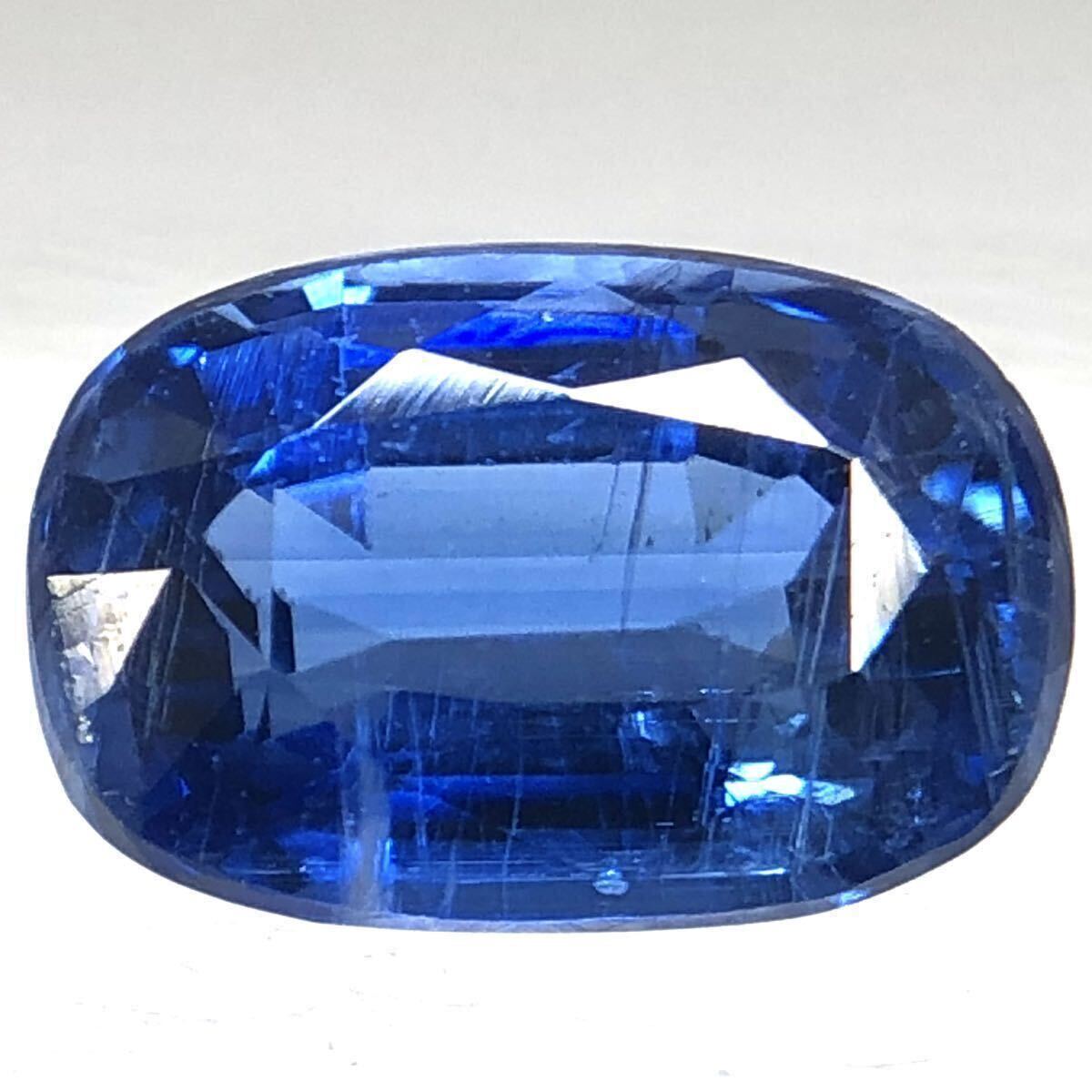 2.4ctUP!!☆天然カイヤナイト2.416ct☆A 約9.2×6.0mm ルース 裸石 宝石 ジュエリー kyanite EB0/テDG0の画像1