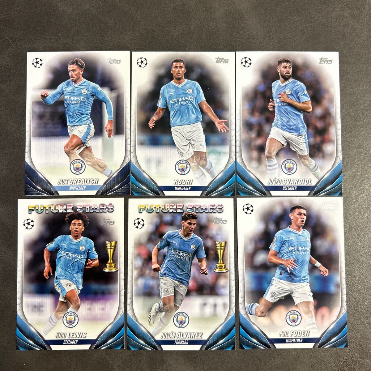 【23枚セット】TOPPS UEFA CLUB COMPETITIONS 2023/24 MANCHESTER CITY SET マンチェスターシティ HAALAND FODEN RICO LEWIS の画像5