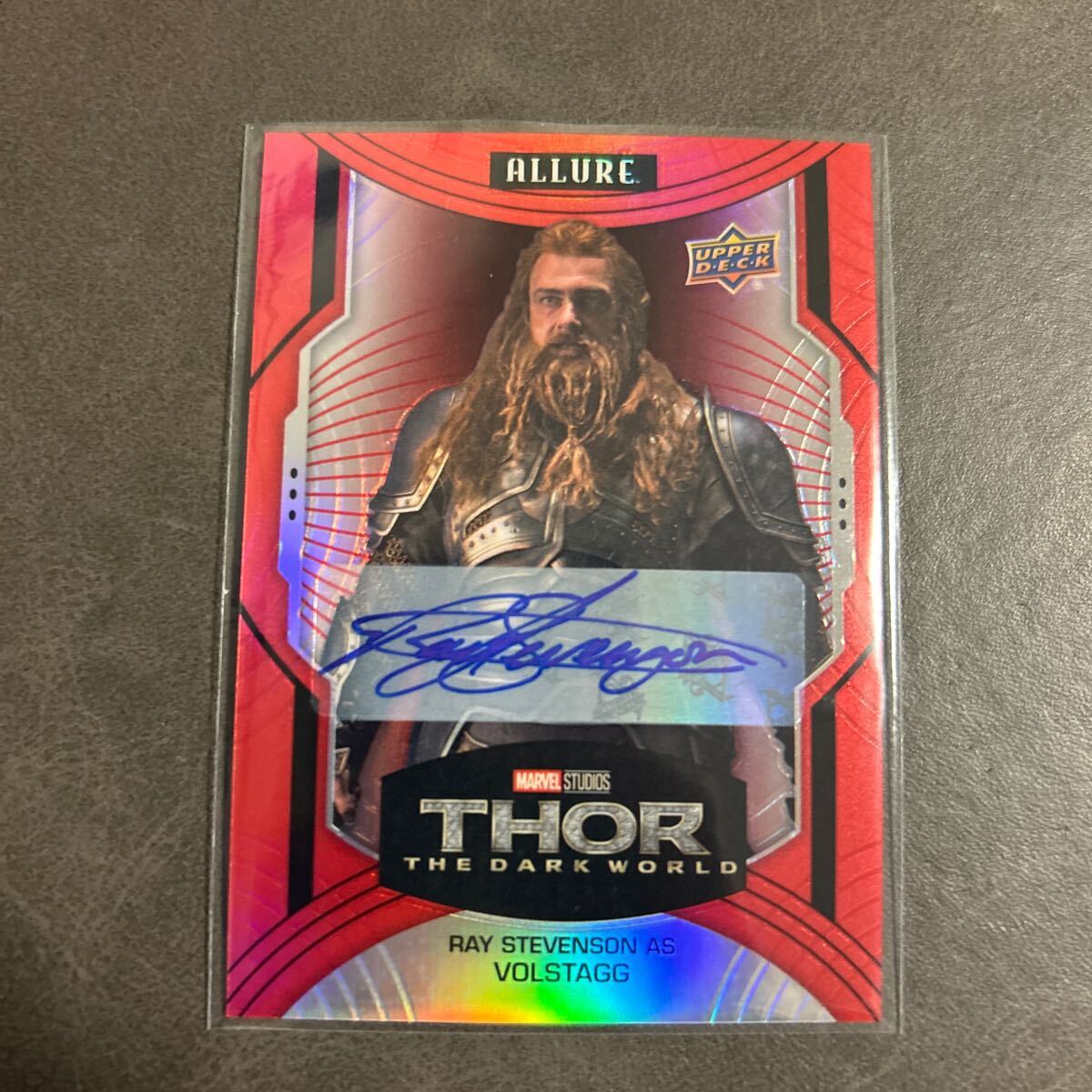 2022 Upper Deck Marvel Allure - [Base] - Red Rainbow Autographs #137 - High Series - Ray Stevenson as Volstagg auto sign サインの画像1