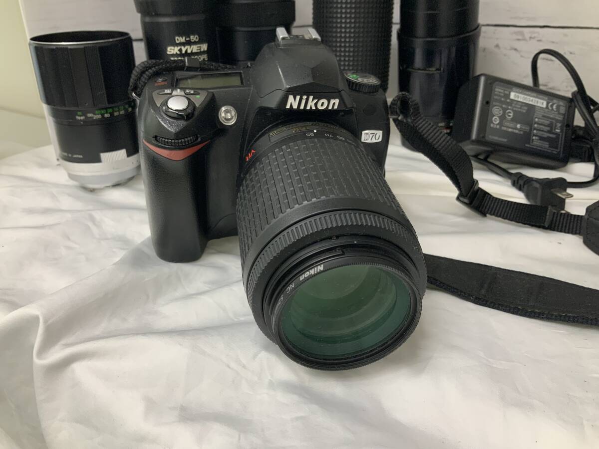 【2063/0422】Nikon ニコン 一眼レフ D70AF-S D80 DXAF-S レンズ NIKKOR 75-300㎜ 50-200㎜ などの画像3
