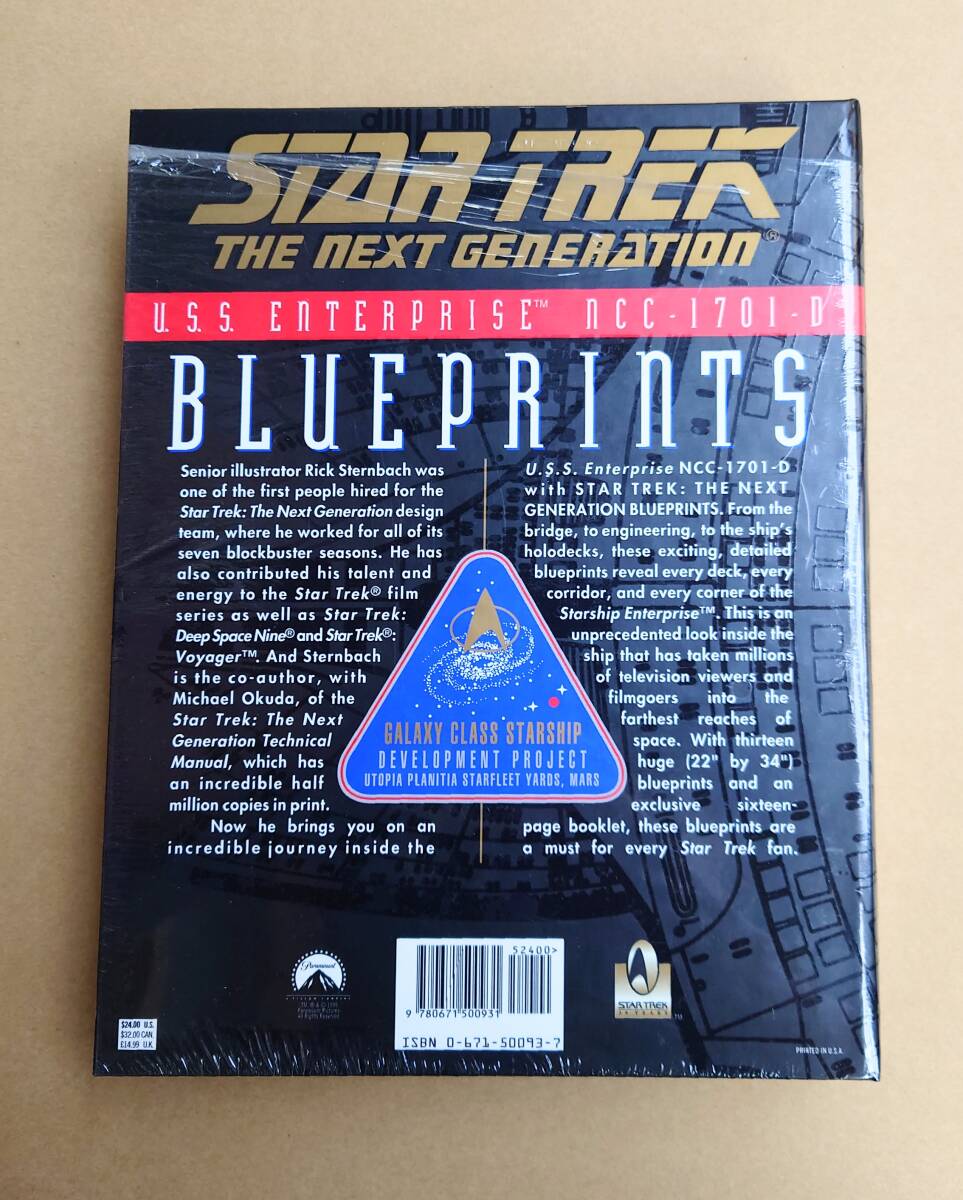 ☆貴重本　入手困難☆【海外版】STAR TREK THE NEXT GENERATION BLUEPRINTS 青写真:スタートレック:次世代NCC - 1701 - D