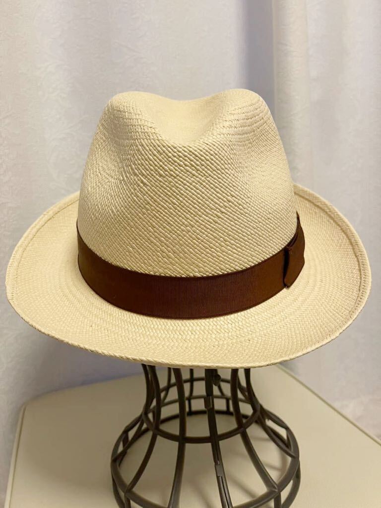  новый товар не использовался *boru surrey no*59* лето шляпа * чай цвет лента панама ma шляпа соломенная шляпа Италия производства Borsalino