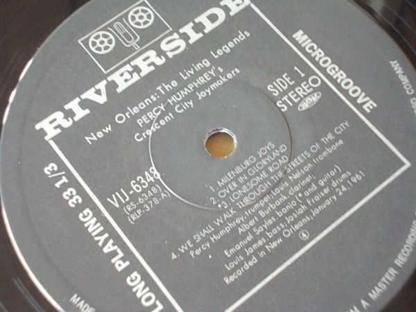 P3247　即決　LPレコード　パーシー・ハンフリー『パーシー・ハンフリーズ・クレセント・シティ・ジョイメイカーズ』　帯付　国内盤_画像3