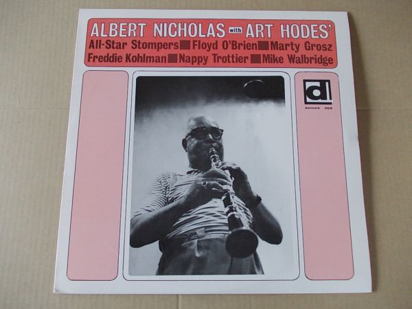 P3406　即決　LPレコード　ALBERT NICHOLAS WITH ART HODES'『ALL-STAR STOMPERS』　輸入盤　US盤_画像1