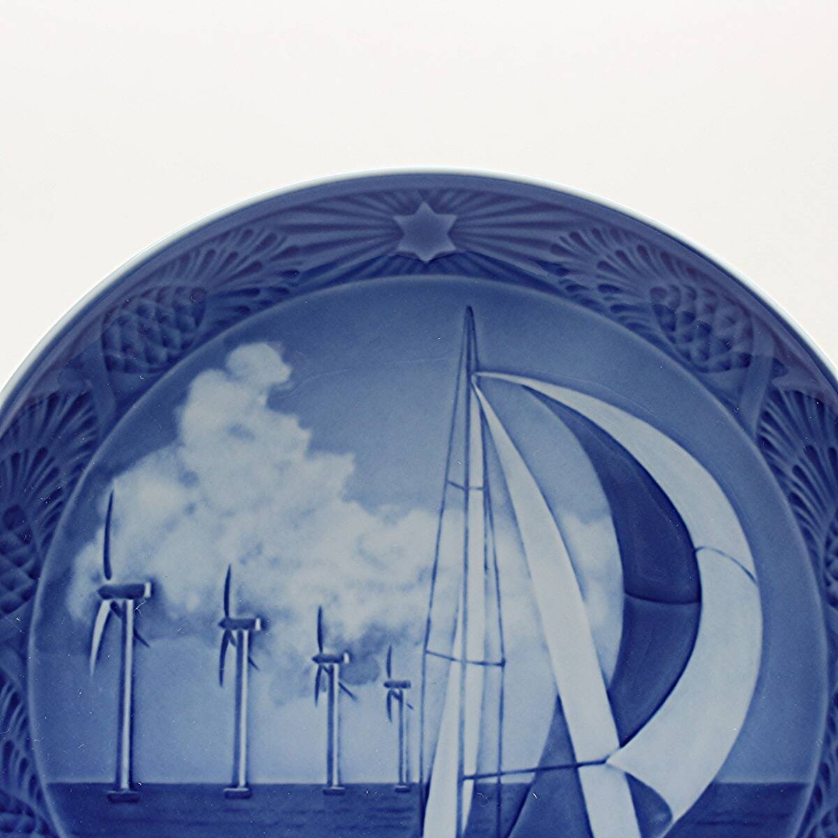 2012年 ロイヤルコペンハーゲン イヤープレート 「ホーンズリーフ」 訳あり 北欧 デンマーク の 陶磁器 wwww8の画像7