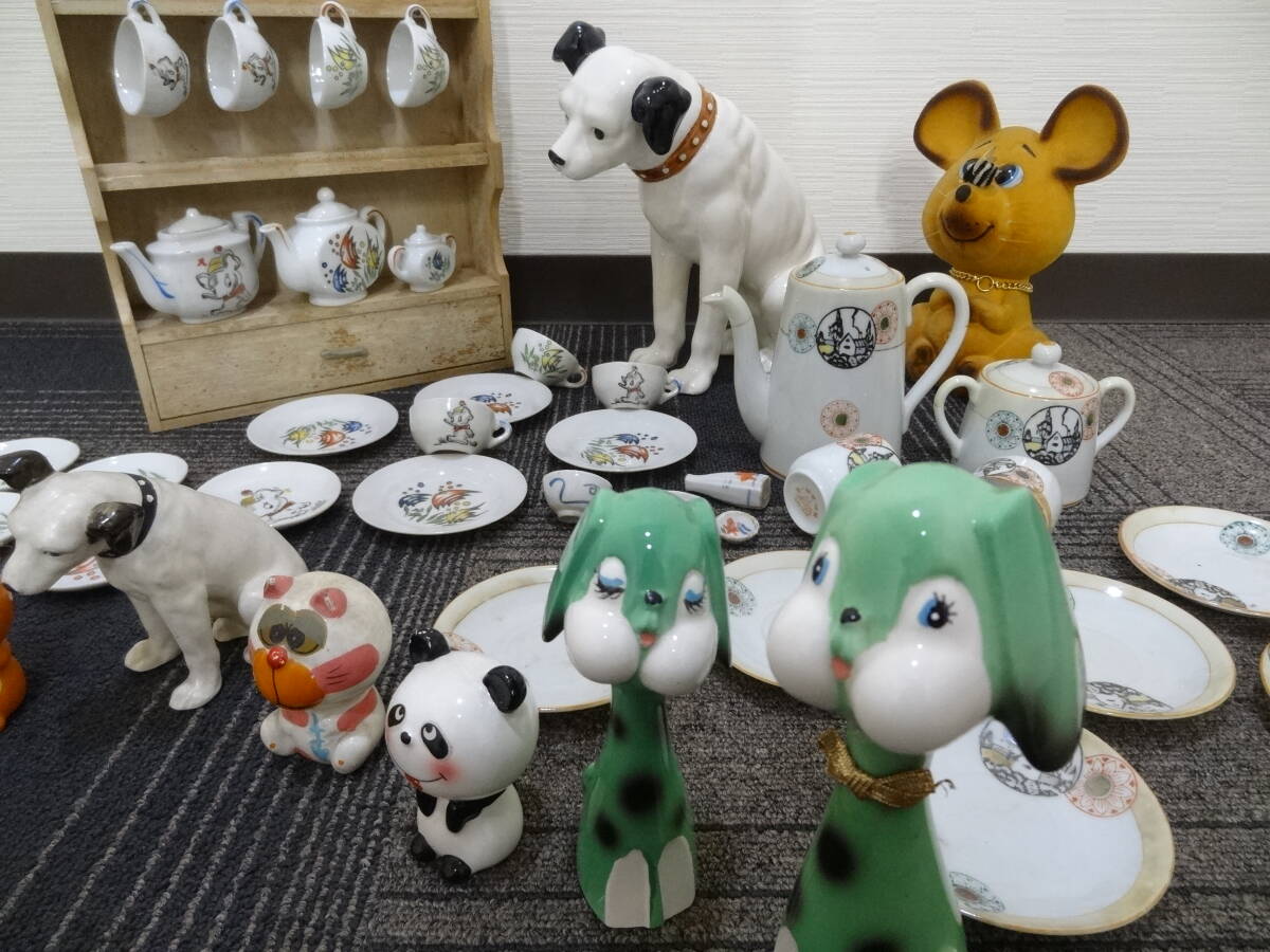 【必見】 昭和レトロ おままごと 陶器 玩具 古玩 置物 40点以上 大量 まとめの画像1