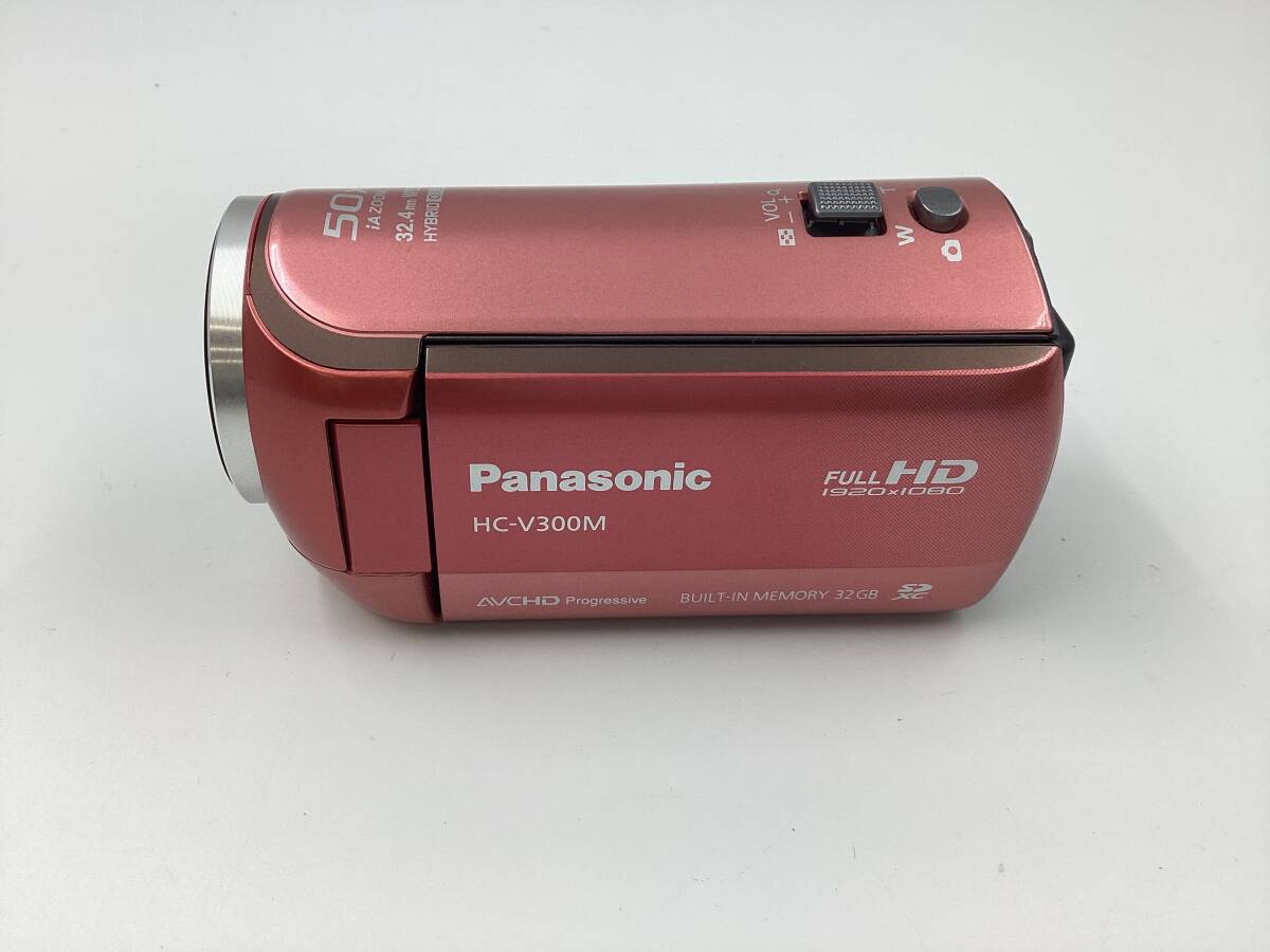 【636】Panasonic デジタルハイビジョンビデオカメラ HC-V300M 32GB ピンク パナソニック ビデオカメラ の画像3