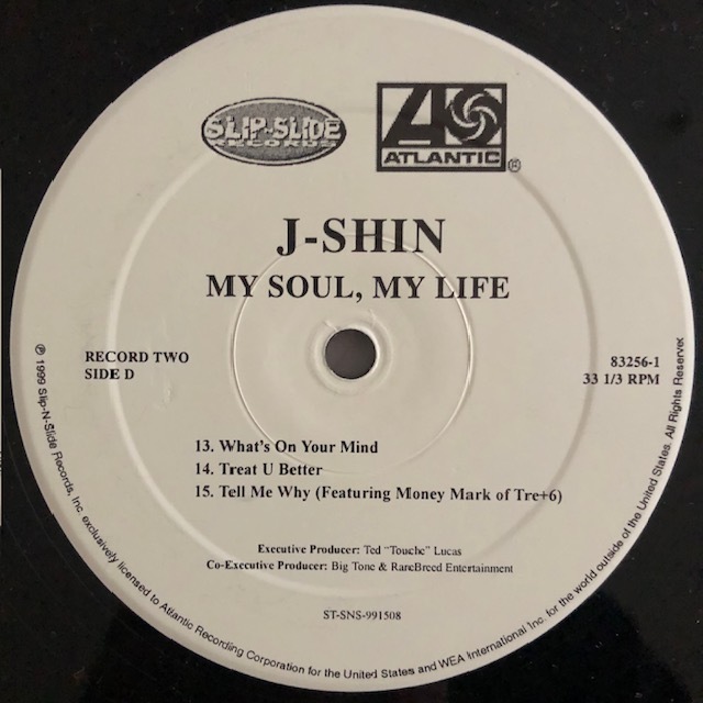 J-SHIN / MY SOUL,MY LIFE /Atlantic/XSCAPE/LA TOCHA SCOTT/R&B/Soul/US盤/'99/LP,Album_画像6