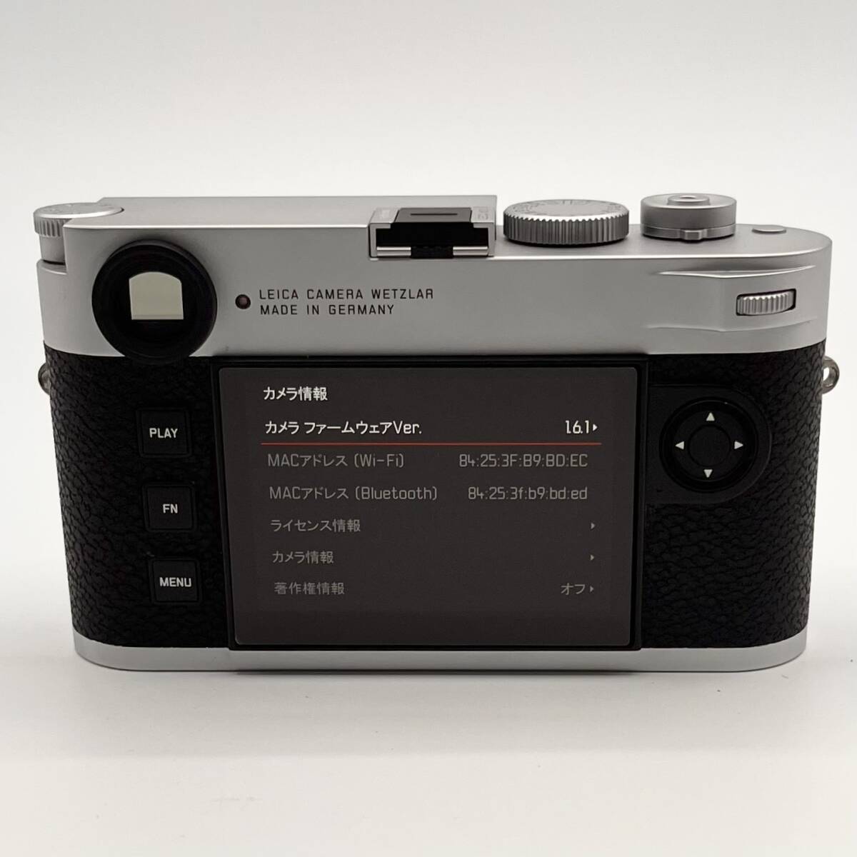 【GW限定特価 当日発送 美品】ライカ M11 シルバークローム Type 2416 20203 カメラプロテクター付の画像6