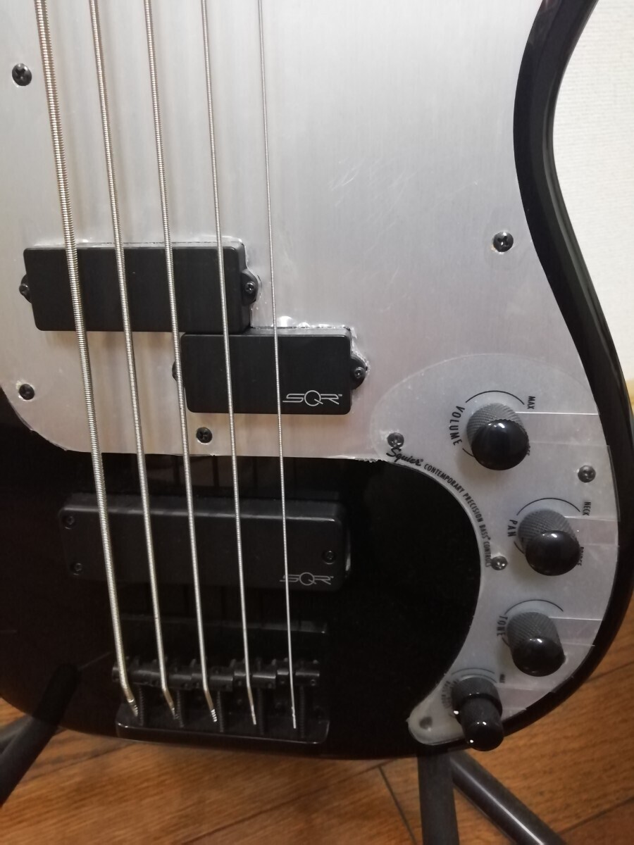 【ほぼ未使用】Squier by Fender / Contemporary Active Precision Bass PH V Laurel　5弦　プレシジョンベース　スクワイヤー　フェンダー_画像6