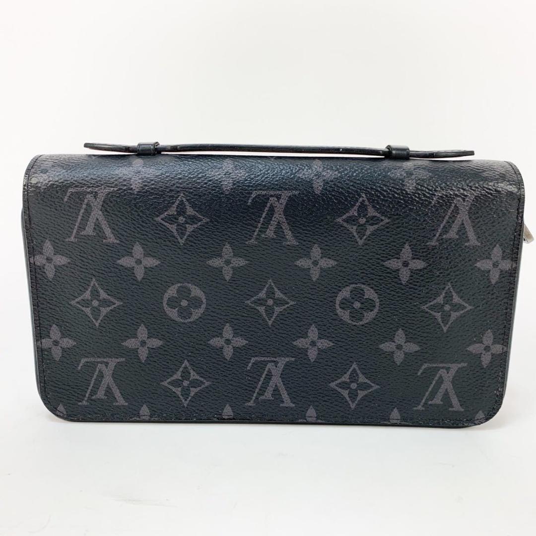 1円 美品 LOUIS VUITTON ルイヴィトン ジッピーXL モノグラム エクリプス ブラック 黒 長財布 トラベルケース ラウンドファスナー メンズの画像3