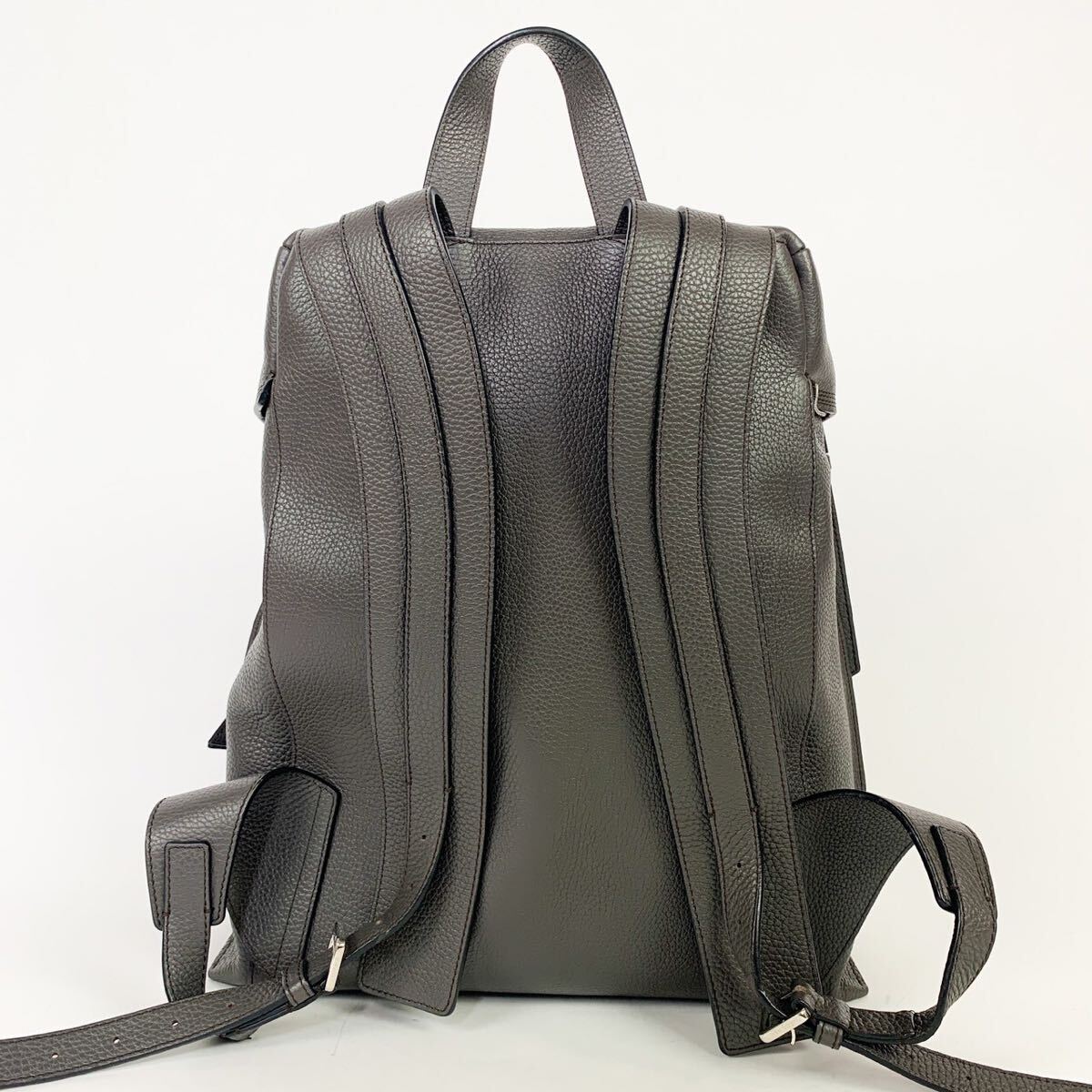 1 jpy * beautiful goods * LOEWE Loewe / rucksack /T backpack small /k loud ( light gray )/ leather backpack hole gram Logo 