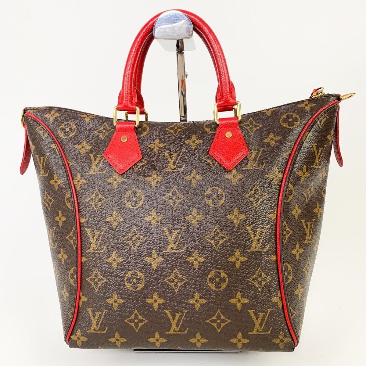 1円 ☆美品☆ ルイヴィトン LOUIS VUITTON エストレーラMM モノグラム トートバッグ レディース ブラウン コクリコ 2way バンドバックの画像3