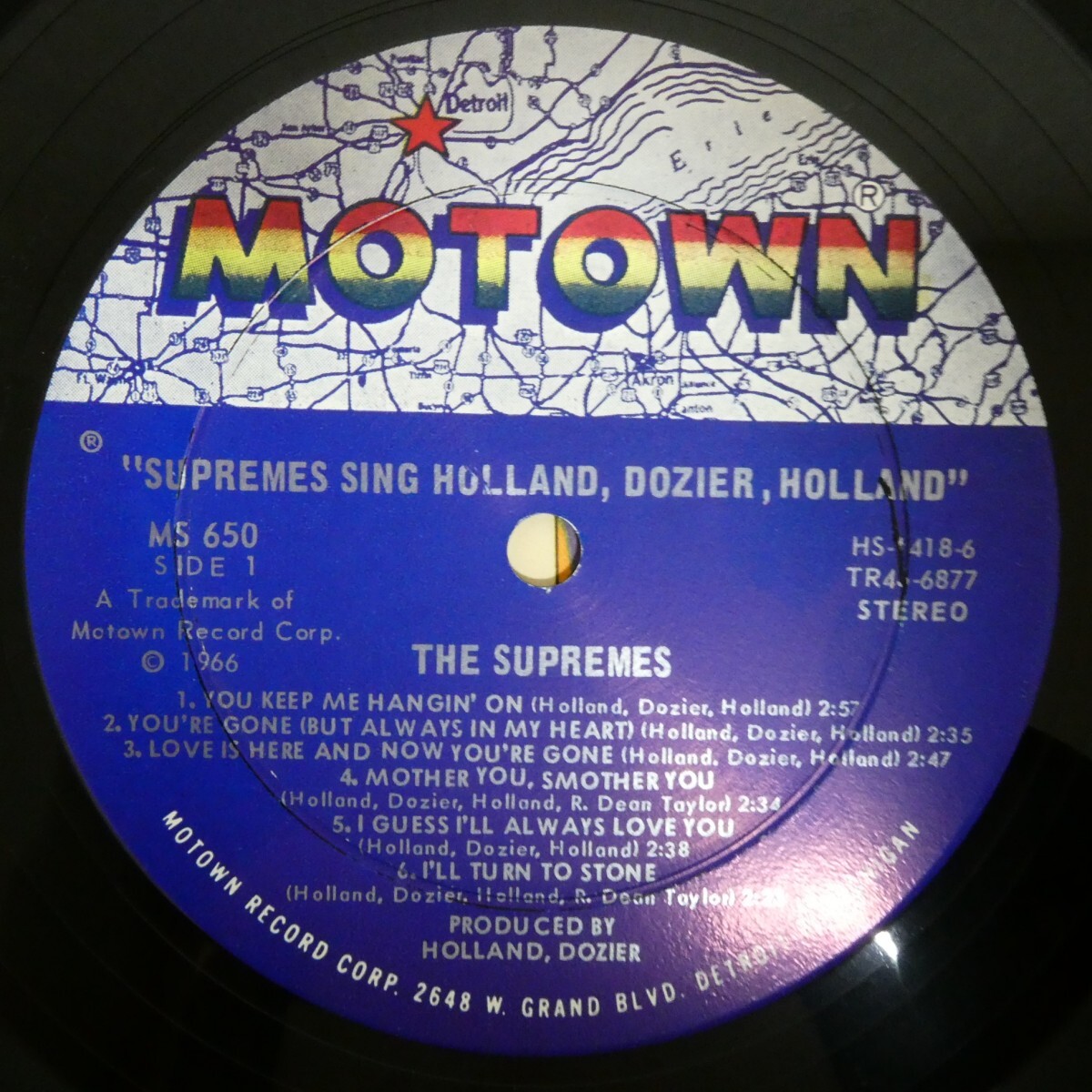 LP5869☆US/シュリンク/Motown「 The Supremes / Supremes Sing Holland-Dozier-Holland / MS-650」の画像4