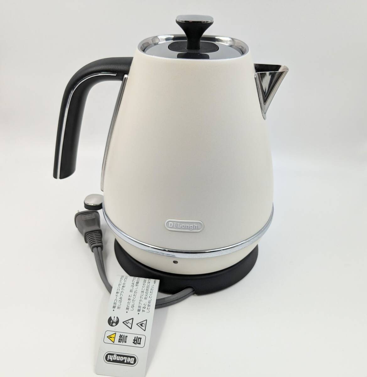 1000円～【動作品】★デロンギ DeLonghi 電気ケトル ディスティンタコレクション KBI1200J-W ピュアホワイト 1.0L★電気ポット 湯沸かし器の画像7