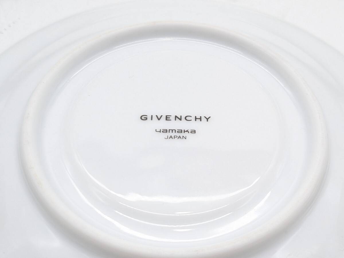 1000円～☆GIVENCHY ジバンシー yamaka カップ＆ソーサー 5客セット 洋食器 陶器 来客 経年保管品の画像5