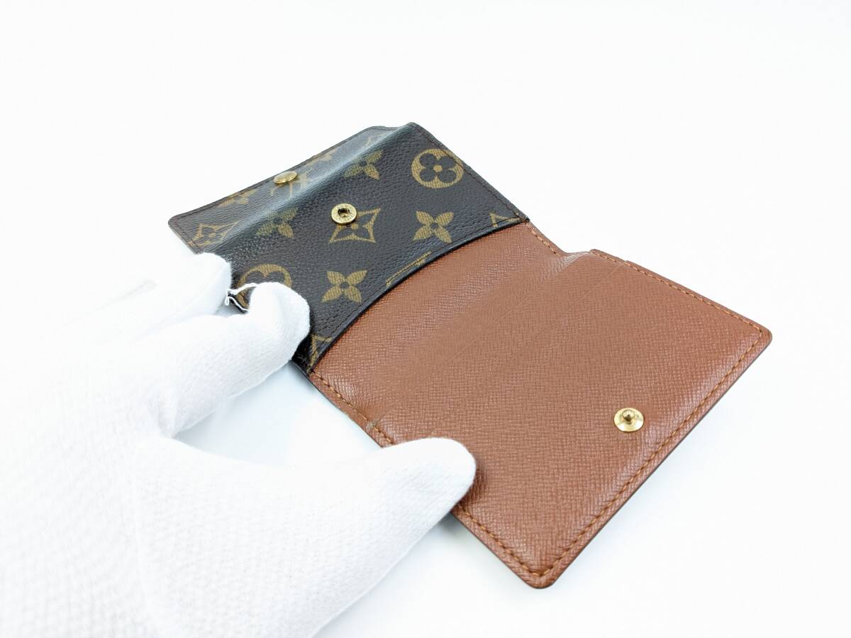 1円～ ★ LOUIS VUITTON ルイ・ヴィトン モノグラム ラドロー M61927 コインケース カードケース ブラウン ★ 財布 小銭入れの画像6