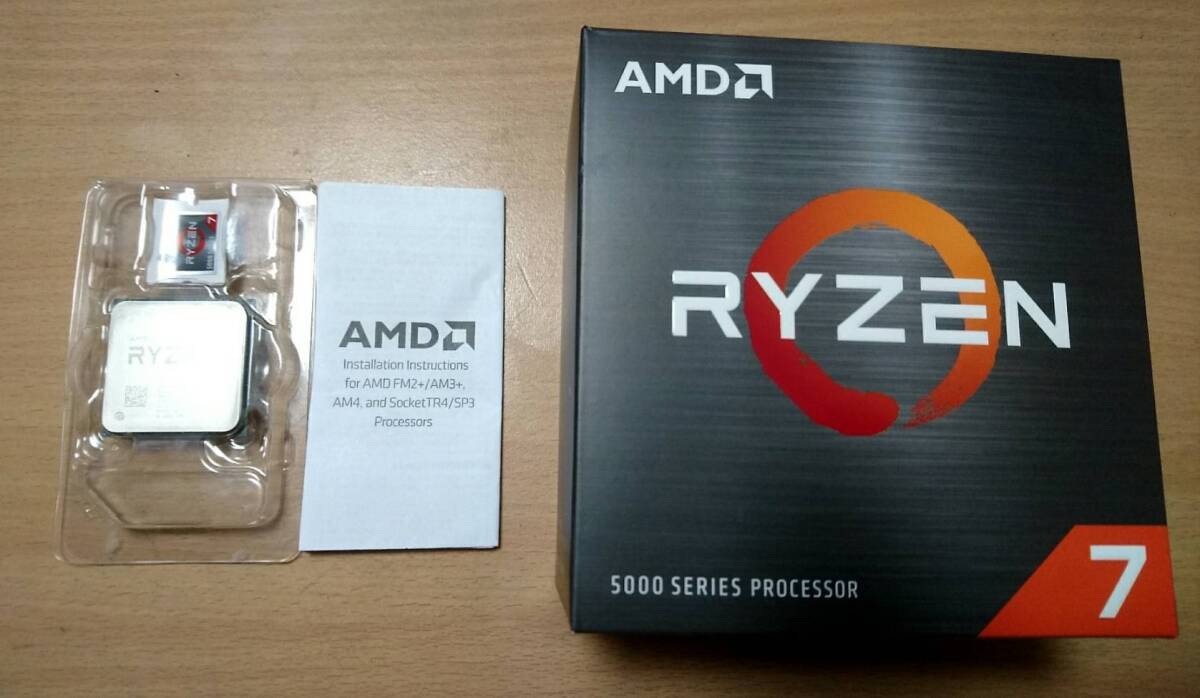 AMD Ryzen 7 5800X BOX Socket AM4 正常動作品の画像1