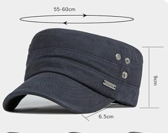 送料無料　帽子 キャップ メンズ カラーネイビーのみ 大きいサイズ 通気性・軽量 ・サイズ調整・コットン100%】 ネイビー帽子_画像7