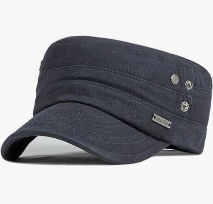 送料無料　帽子 キャップ メンズ カラーネイビーのみ 大きいサイズ 通気性・軽量 ・サイズ調整・コットン100% ネイビー帽子_画像1