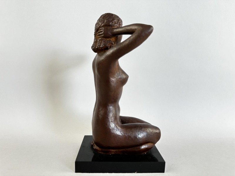 i168 裸婦 ブロンズ像 竹内不忘 高さ約29cm 彫刻美術 置物 女性の画像4