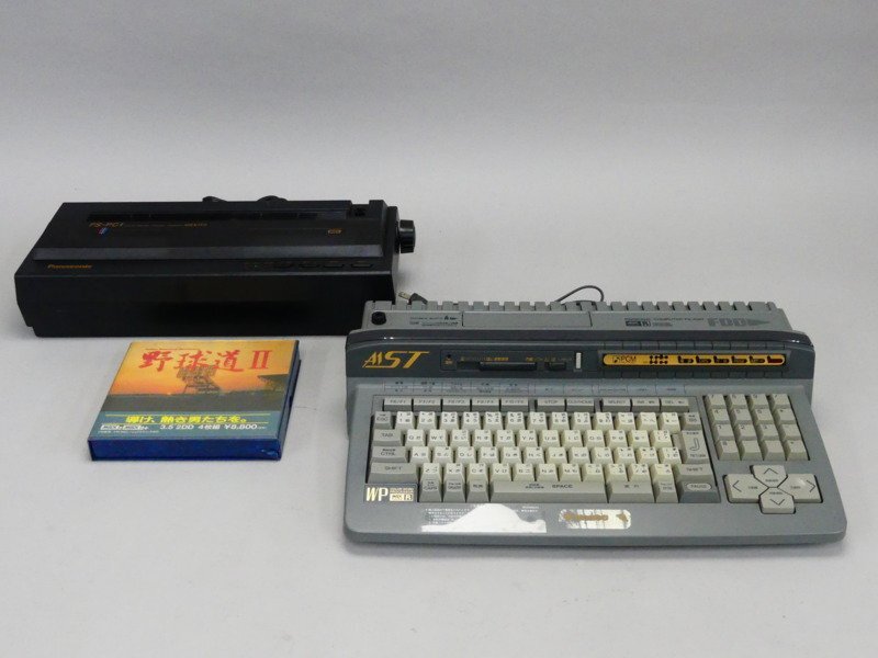 z507 パナソニック MSX turbo R PC FS-A1ST FS-PC1 48ドット プリンター ソフト 野球道2 まとめての画像1