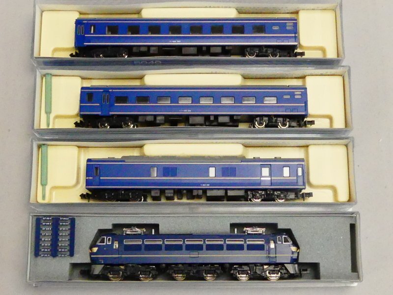 z591 KATO カトー Nゲージ 10-005 NEW TOTAL SET パスポートスペシャル 鉄道模型 EF66 客車 車両付き 走行動作品の画像8