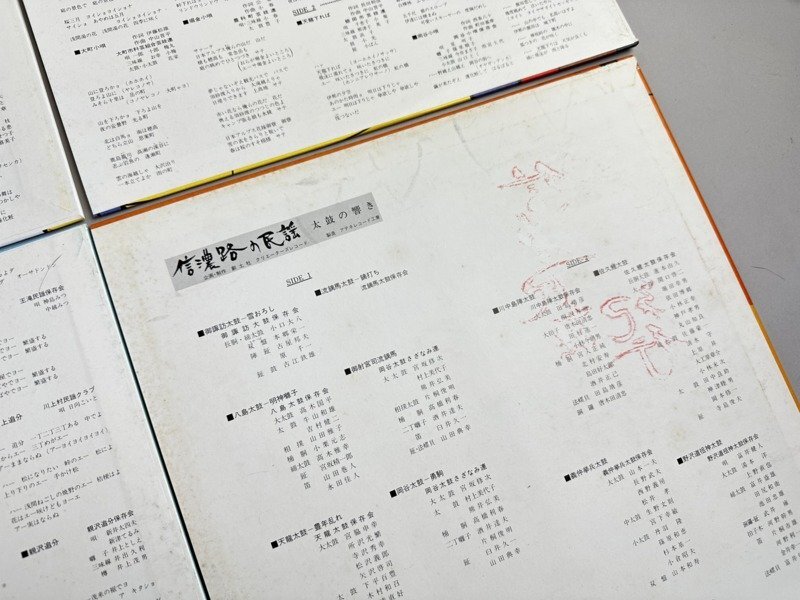 i228 信濃路の抒情 解説書・専用ボックス付 レコード 10枚セット 創士杜 信濃路の民謡 LP盤 レコードの画像5