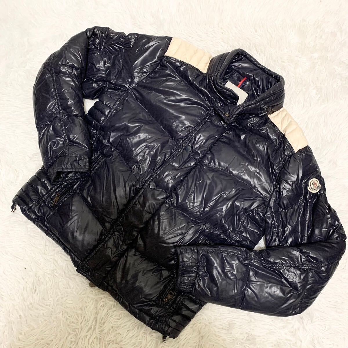 1円〜 希少 XL相当 MONCLER モンクレール ダウンジャケット AUSTIN オースティン ライダース スプレンダーズ&カンパニー 正規代理店タグ_画像1