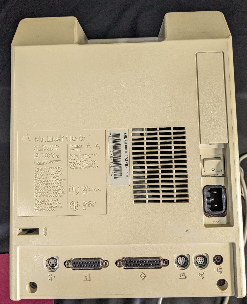 MIK138 Macintosh Classic★Apple★アップル★マウス★キーボード★箱付き★ジャンク品【1円スタート！！】の画像9