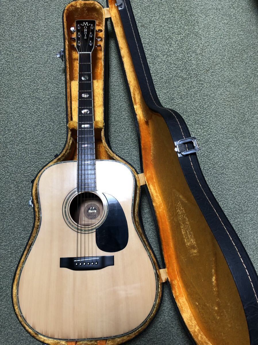 【引き取り¥9,999】Morris モーリス ギター ハードケース付 MORRIS モーリス W-60 アコースティックギター ハードケース付