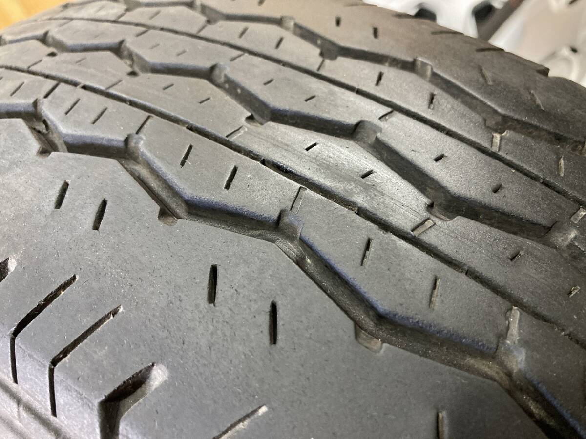 ブリヂストン エコピア RD613 21年製 195/80R15 8～9分山15×6J 6穴 PCD139.7 4本 ハイエース 札幌近郊引取OKの画像10