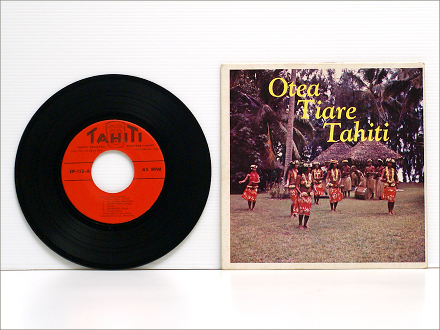 タヒチ音楽・7インチ・10曲・EPレコード● Otea Tiare Tahiti - Eddie Lund Presents.... ( TAHITI RECORDS EP112, 民族音楽,world music )の画像1
