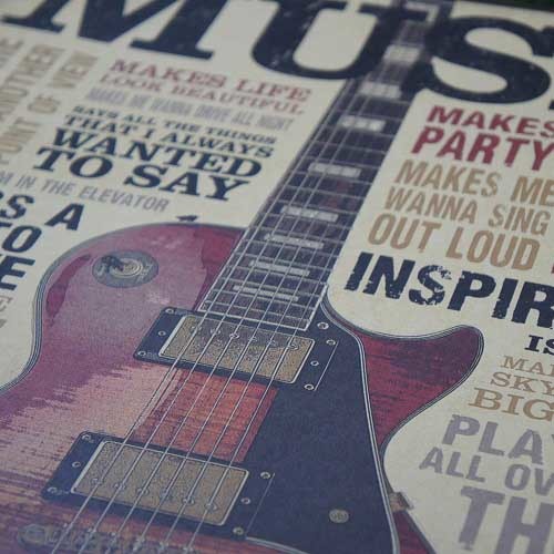  new goods * interior miscellaneous goods *[ poster ]Music| music electric guitar 