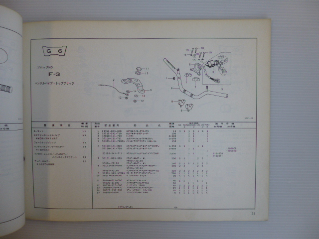 ホンダスーパーカブデリバリーパーツリストMD50/K1/MD70/K1（MD50/70-1000001～)1版送料無料_画像4