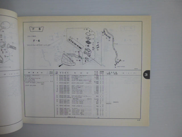  Honda CRM250AR parts list CRM250ARV/ARW(MD32-1000001~)4 version free shipping 