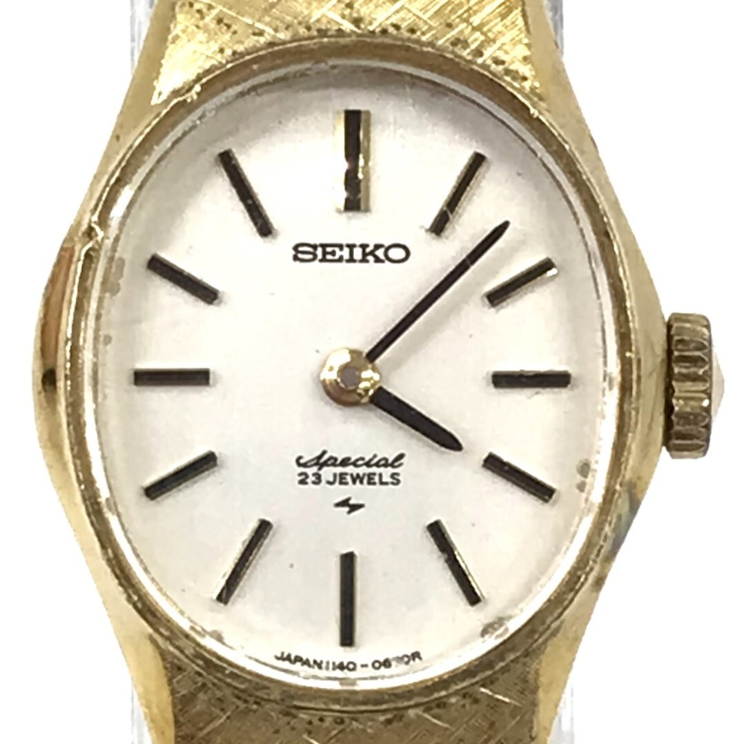SEIKO セイコー Special 腕時計 1140-7220 手巻き アナログ オーバル シルバー ゴールド ヴィンテージ 亀戸精工舎 1979年製 動作確認済み_画像1