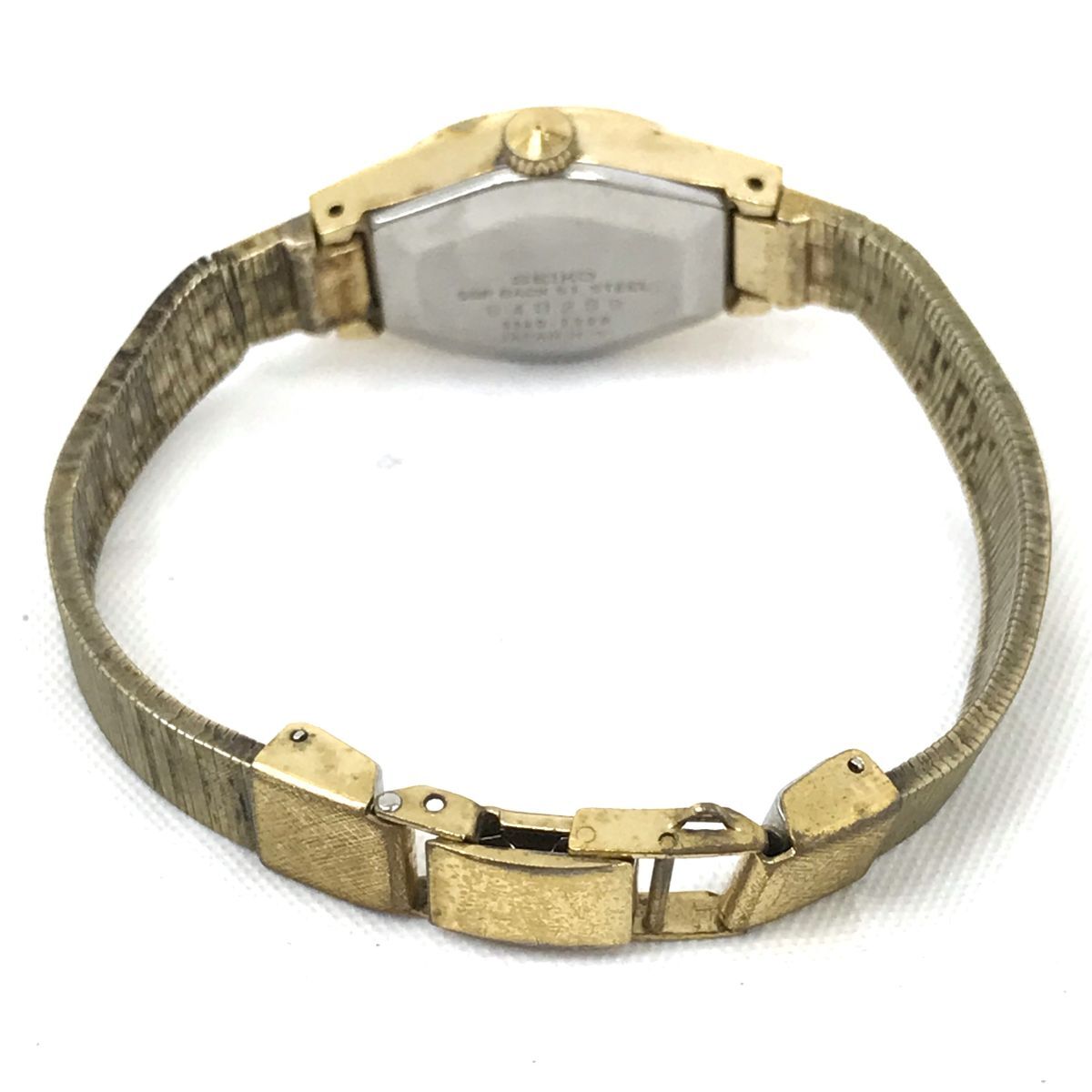 SEIKO セイコー Special 腕時計 1140-7220 手巻き アナログ オーバル シルバー ゴールド ヴィンテージ 亀戸精工舎 1979年製 動作確認済み_画像5