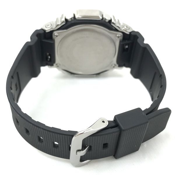 美品 CASIO カシオ G-SHOCK ジーショック 腕時計 GM-2100-1A クオーツ デジアナ アナデジ オクタゴン メタル ブラック 箱付き 動作確認済みの画像5