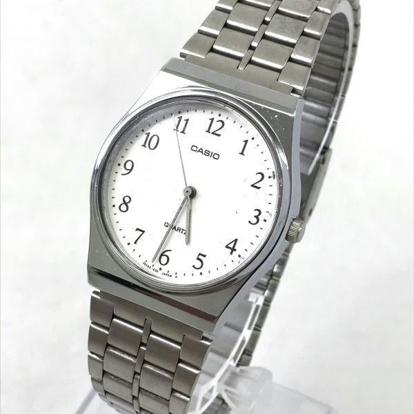 CASIO カシオ STANDARD STANDARD 腕時計 MQ-336A-7B チープカシオ チプカシ クオーツ ラウンド ホワイト 電池交換済み 動作確認済みの画像3