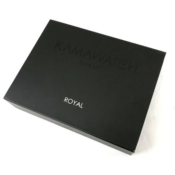 新品 KAMAWATCH カーマウォッチ 腕時計 KWPM36 クオーツ アナログ スクエア ROYAL サーミックテクノロジー 個性的 コレクション 箱付き._画像8